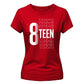 Funny 18th Birthday Ladies T-Shirt Officially Adultish