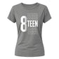 Funny 18th Birthday Ladies T-Shirt Officially Adultish