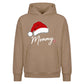 Sweet Santa Hat Festive Mommy Christmas Oversized Hoodie