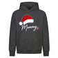Sweet Santa Hat Festive Mommy Christmas Oversized Hoodie