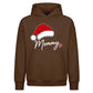 Sweet Santa Hat Festive Mommy Christmas Oversized Hoodie