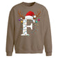 Monogram reindeer lights Christmas Oversized Sweatshirt