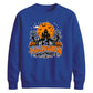 Moonlit haunted house print Halloween Unisex Sweatshirt