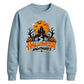 Moonlit haunted house print Halloween Unisex Sweatshirt