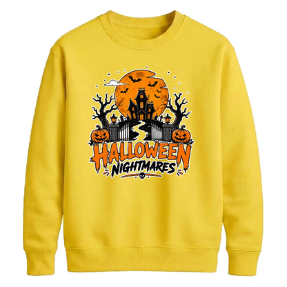 Moonlit haunted house print Halloween Unisex Sweatshirt