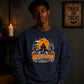Moonlit haunted house print Halloween Unisex Sweatshirt