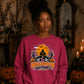 Moonlit haunted house print Halloween Unisex Sweatshirt