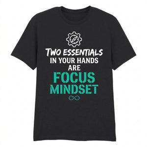 Motivational Two Essentials Slogan Graphic Unisex T-Shirt