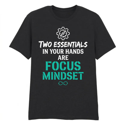 Motivational Two Essentials Slogan Graphic Unisex T-Shirt