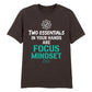Motivational Two Essentials Slogan Graphic Unisex T-Shirt