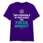 Motivational Two Essentials Slogan Graphic Unisex T-Shirt