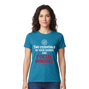 Motivational Two Essentials Slogan Graphic Unisex T-Shirt