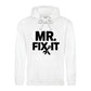 Mr Fix It Bold Slogan Tools Printed Father's Day Hoodie
