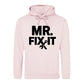 Mr Fix It Bold Slogan Tools Printed Father's Day Hoodie