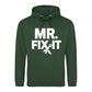 Mr Fix It Bold Slogan Tools Printed Father's Day Hoodie
