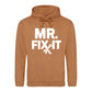 Mr Fix It Bold Slogan Tools Printed Father's Day Hoodie