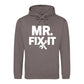 Mr Fix It Bold Slogan Tools Printed Father's Day Hoodie