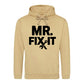 Mr Fix It Bold Slogan Tools Printed Father's Day Hoodie