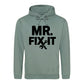 Mr Fix It Bold Slogan Tools Printed Father's Day Hoodie