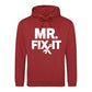 Mr Fix It Bold Slogan Tools Printed Father's Day Hoodie