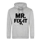 Mr Fix It Bold Slogan Tools Printed Father's Day Hoodie