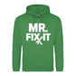 Mr Fix It Bold Slogan Tools Printed Father's Day Hoodie