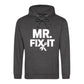 Mr Fix It Bold Slogan Tools Printed Father's Day Hoodie