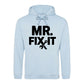 Mr Fix It Bold Slogan Tools Printed Father's Day Hoodie