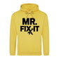 Mr Fix It Bold Slogan Tools Printed Father's Day Hoodie