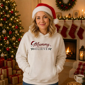 Sweet Mummy Believes Holiday Christmas Oversized Hoodie