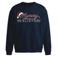 Mummy Believes Santa Graphic Christmas Oversized Sweatshirt
