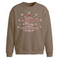 Mummy Merry Reindeer Print Christmas Oversized Sweatshirt