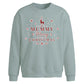 Mummy Merry Reindeer Print Christmas Oversized Sweatshirt