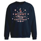 Mummy Merry Reindeer Print Christmas Oversized Sweatshirt