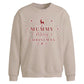 Mummy Merry Reindeer Print Christmas Oversized Sweatshirt