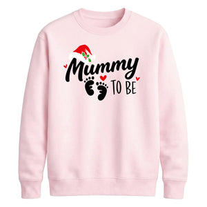 Mummy to be pregnancy announcement Christmas Unisex Sweatshirt