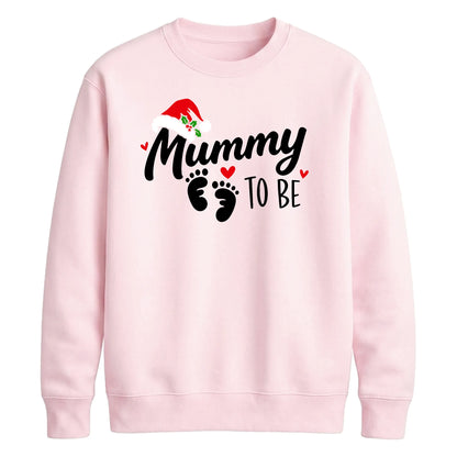 Mummy to be pregnancy announcement Christmas Unisex Sweatshirt