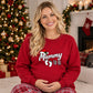 Mummy to be pregnancy announcement Christmas Unisex Sweatshirt