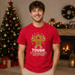 Muscular Gingerbread Tough Cookie Christmas Unisex T-Shirt