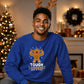 Muscular Tough Cookie Graphic Christmas Unisex Sweatshirt