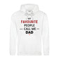 My Favourite Call Me Dad Bold Printed Father Day Hoodie