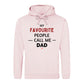 My Favourite Call Me Dad Bold Printed Father Day Hoodie