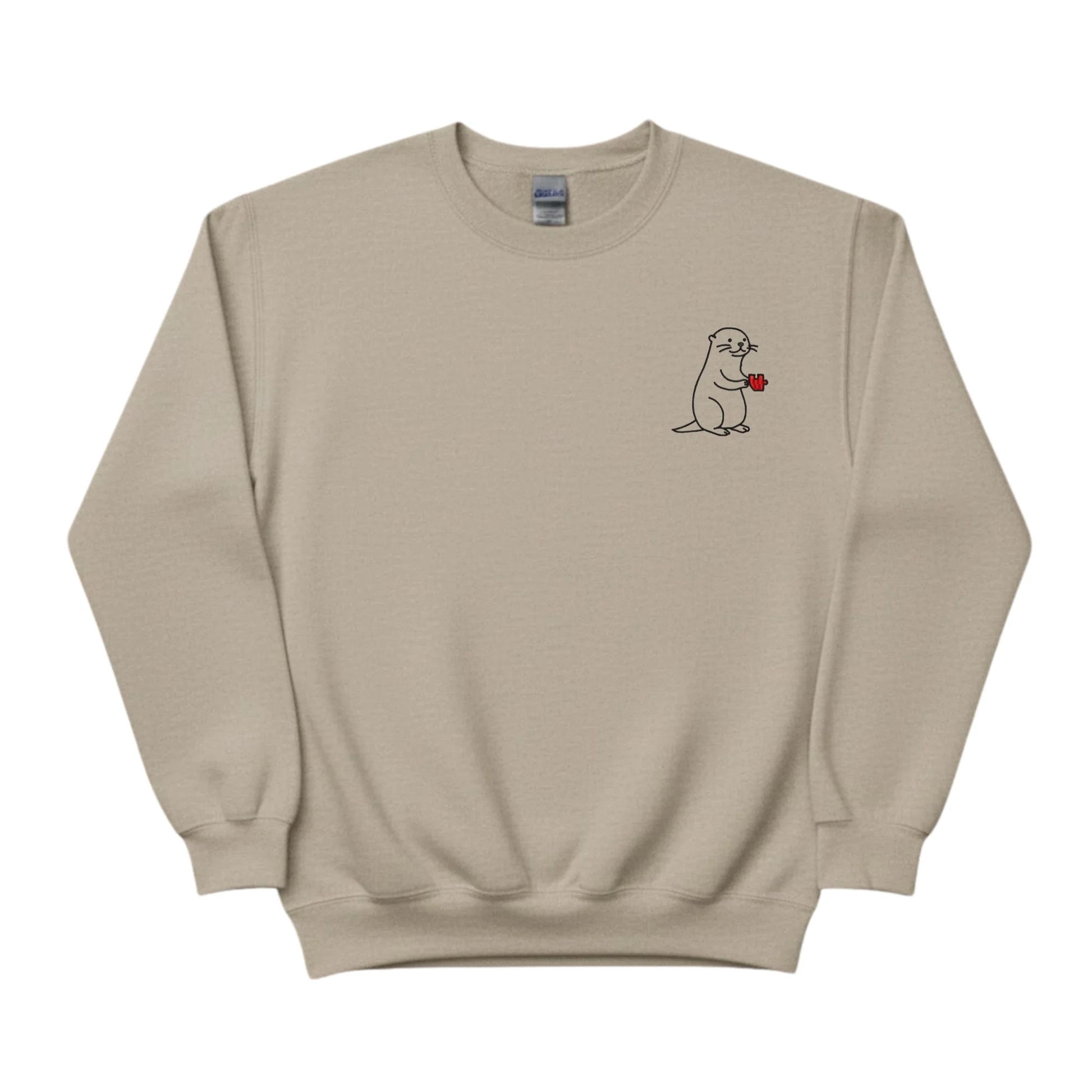 Two Halves, One Heart Sketch Embroidery SweatShirt - EWB104