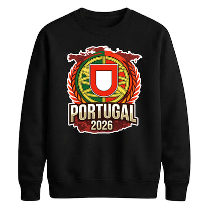 Nation Shield Portugal football tournament unisex sweatshirt