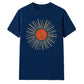 Retro sunburst graphic unisex t-shirt
