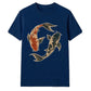 Koi Fish Yin Yang Retro Unisex T-Shirt