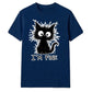 Crazy Scruffy Cat I'm Fine Slogan Graphic Unisex T-Shirt