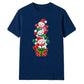 Delightful stacked snowmen graphic Christmas Unisex T-Shirt
