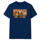 Gingham panels give thanks text Thanksgiving Unisex T-Shirt