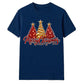 Glittering red gold tree print Christmas Unisex T-Shirt